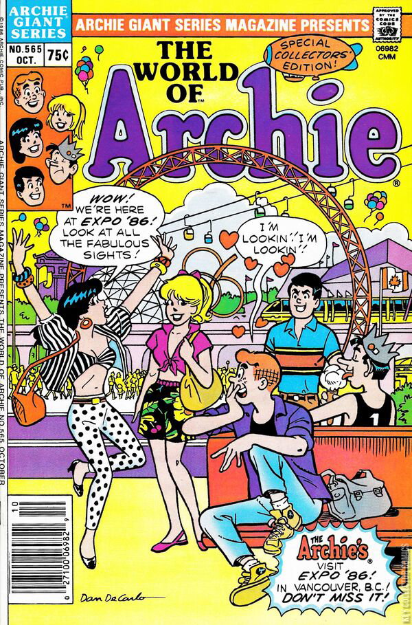 Archie Giant Series Magazine #565 Published October 198