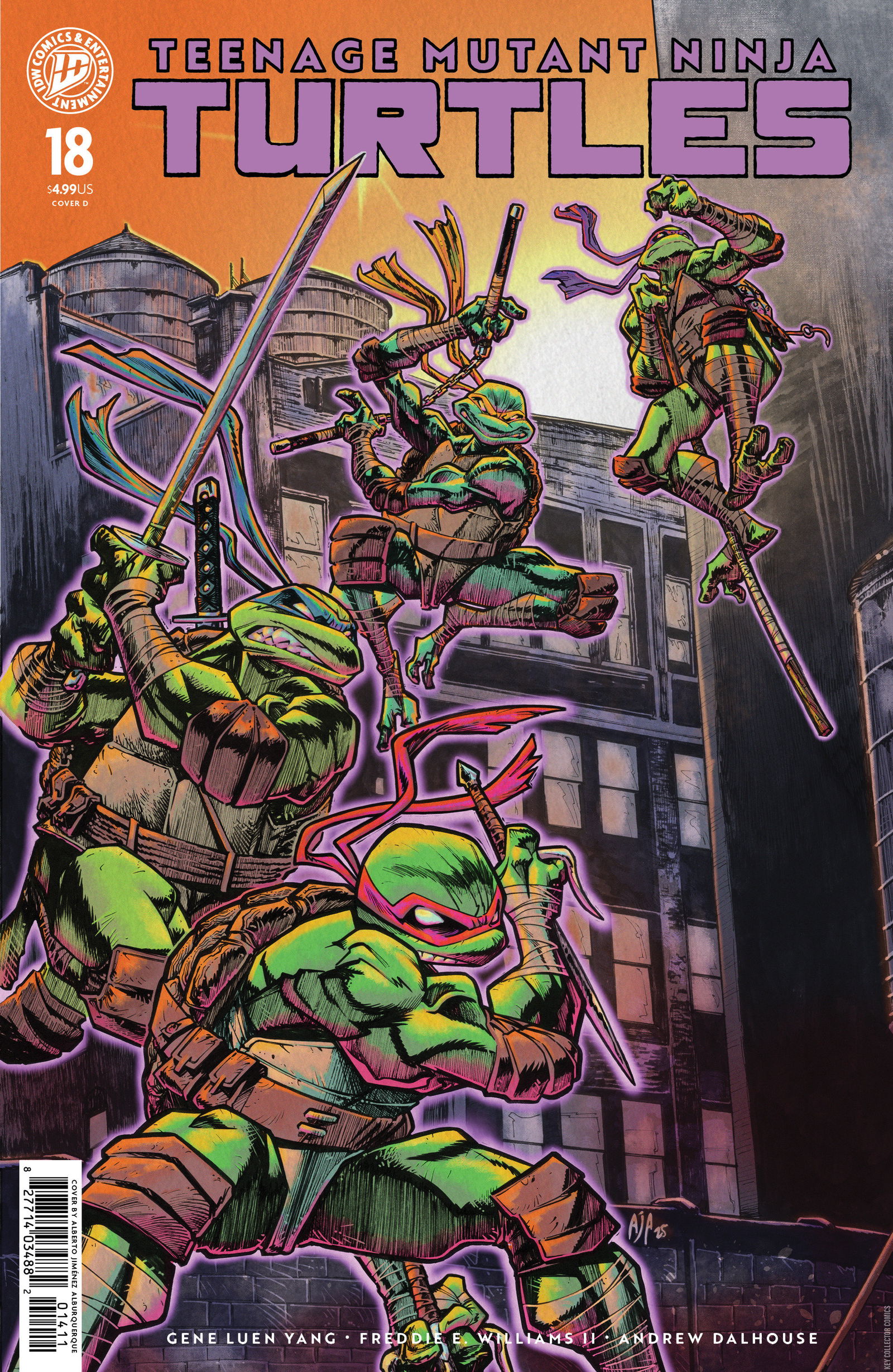 Cover art for Teenage Mutant Ninja Turtles #18 