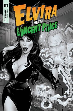 Variant Cover for Elvira Meets Vincent Price #1
