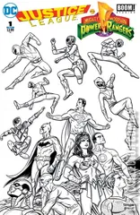 Cover for Justice League / Power Rangers #1