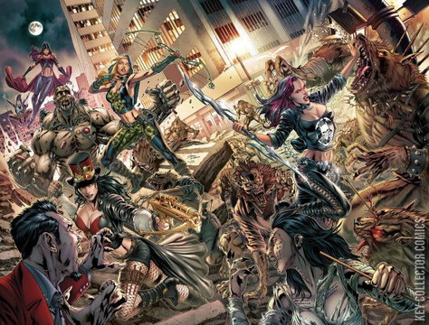 Variant Cover for Van Helsing vs. The League of Monsters #6