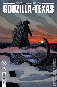 Variant Cover for Godzilla vs America: Texas