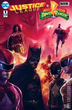 Variant Cover for Justice League / Power Rangers #1