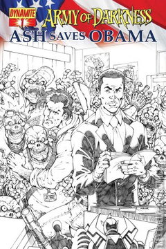 Variant Cover for Army of Darkness: Ash Saves Obama #1