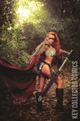 Variant Cover for Red Sonja: Black, White, Red #7