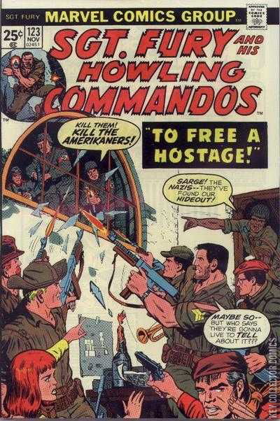 Cover art for Sgt. Fury and His Howling Commandos #123