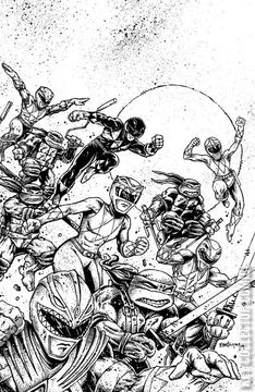 Variant Cover for Mighty Morphin Power Rangers / Teenage Mutant Ninja Turtles #1