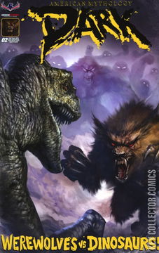 Variant Cover for American Mythology Dark: Werewolves Vs Dinosaurs #2