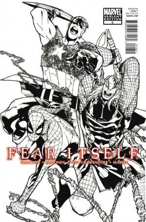 Variant Cover for Fear Itself #6
