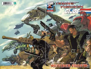 Variant Cover for Transformers / G.I. Joe: Divided Front #1