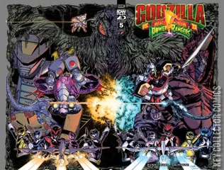 Variant Cover for Godzilla vs. The Mighty Morphin Power Rangers #5