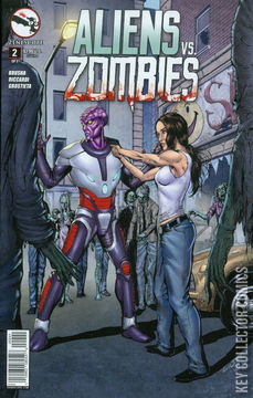 Variant Cover for Aliens vs. Zombies #2