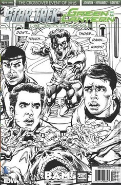 Variant Cover for Star Trek / Green Lantern: The Spectrum War #1