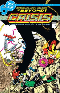 Variant Cover for Crisis on Infinite Earths #2