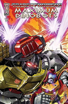 Variant Cover for Transformers: Maximum Dinobots #4