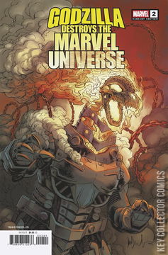 Variant Cover for Godzilla Destroys the Marvel Universe #2