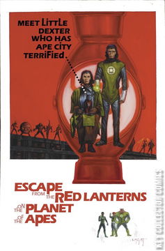 Variant Cover for Planet of the Apes / Green Lantern #3