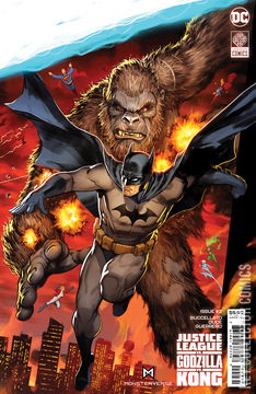 Variant Cover for Justice League vs. Godzilla vs. Kong #2