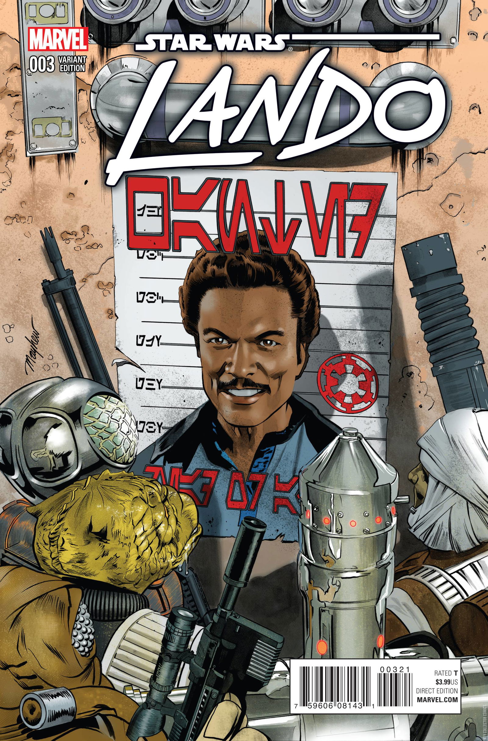Variant Cover for Star Wars: Lando #3