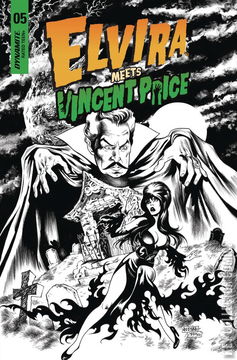Variant Cover for Elvira Meets Vincent Price #5