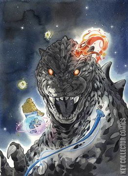 Variant Cover for Godzilla vs Fantastic Four #1