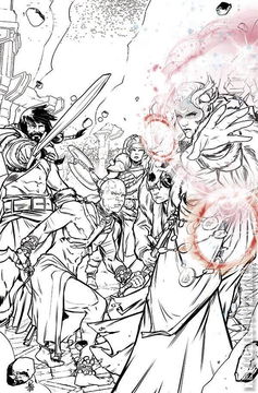 Variant Cover for Mighty Barbarians #4