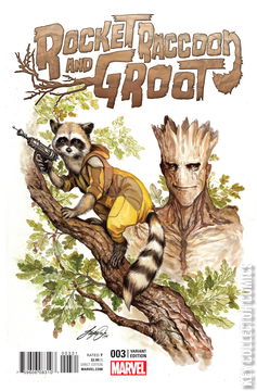 Variant Cover for Rocket Raccoon and Groot #3