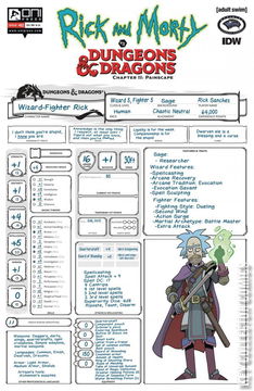 Variant Cover for Rick and Morty vs. Dungeons & Dragons II: Painscape #2