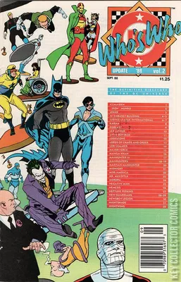 Who's Who: The Definitive Directory of the DC Universe Update '88