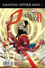 Cover for Civil War II: Amazing Spider-Man #4