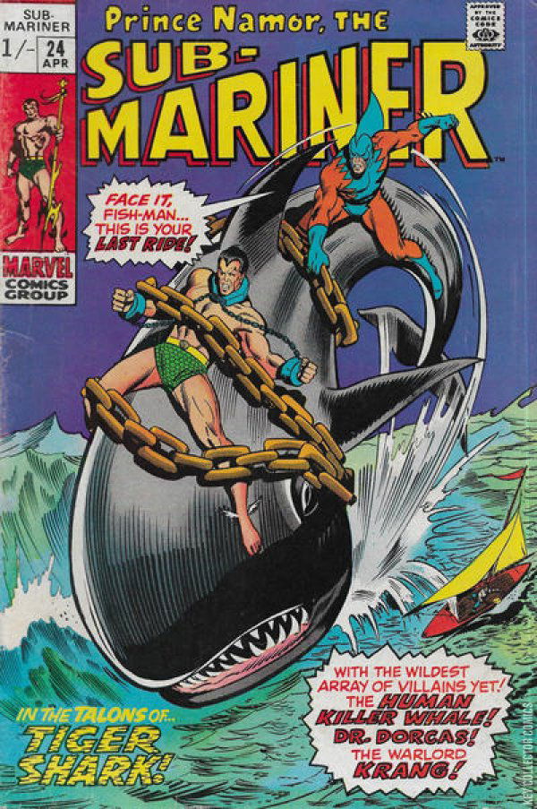 Prince Namor, The buy Sub-Mariner #5 (Tiger Shark - First appearance)