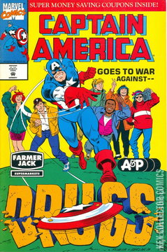 Variant Cover for Captain America Goes to War Against Drugs #1