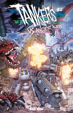 Variant Cover for Tankers vs Ancient Aliens #2