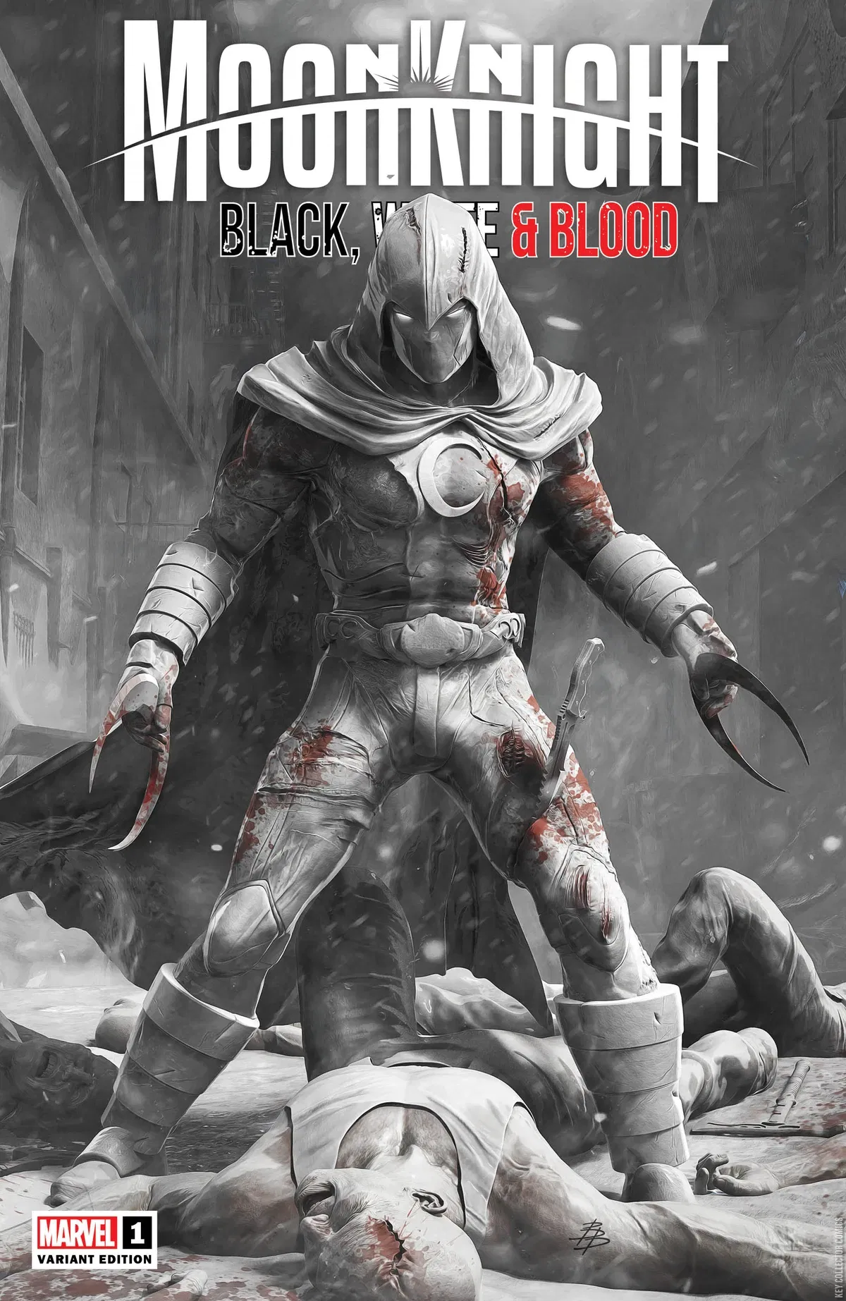 Variant Cover for Moon Knight: Black, White & Blood #1