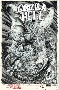 Variant Cover for Godzilla In Hell #4