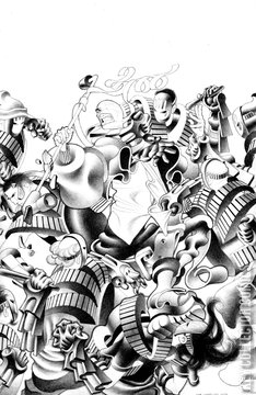 Variant Cover for Faceless and the Family #4