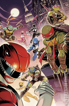 Variant Cover for Mighty Morphin Power Rangers / Teenage Mutant Ninja Turtles #5
