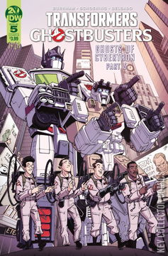 Variant Cover for Transformers / Ghostbusters #5