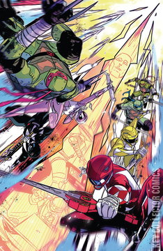 Variant Cover for Mighty Morphin Power Rangers / Teenage Mutant Ninja Turtles #2
