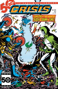 Variant Cover for Crisis on Infinite Earths #10