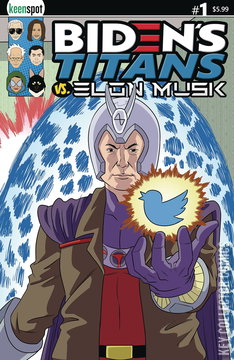 Variant Cover for Biden's Titans vs. Elon Musk #1