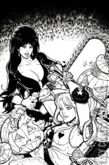 Variant Cover for Harley Quinn x Elvira #1
