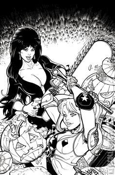 Variant Cover for Harley Quinn x Elvira #1