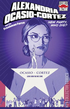 Variant Cover for Alexandria Ocasio-Cortez and the  Freshman Force: Who Dis #1