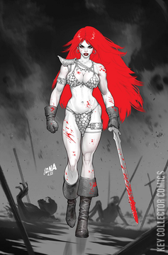 Variant Cover for Red Sonja: Black, White, Red #2