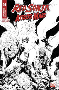 Variant Cover for Red Sonja Attacks Mars #1