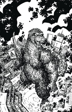 Variant Cover for Godzilla vs America: Boston