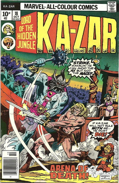 Kazar Key Ka-Zar #18 Published October 1976 | Key Collector Comics