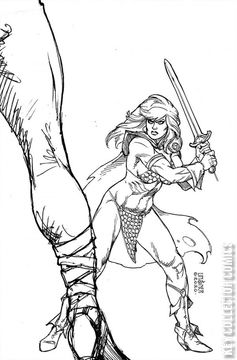 Variant Cover for Red Sonja: The Superpowers #3