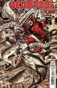 Variant Cover for Deadpool: Black, White & Blood #4